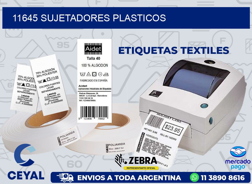 11645 SUJETADORES PLASTICOS
