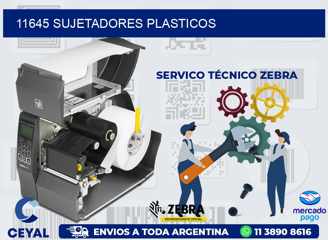 11645 SUJETADORES PLASTICOS