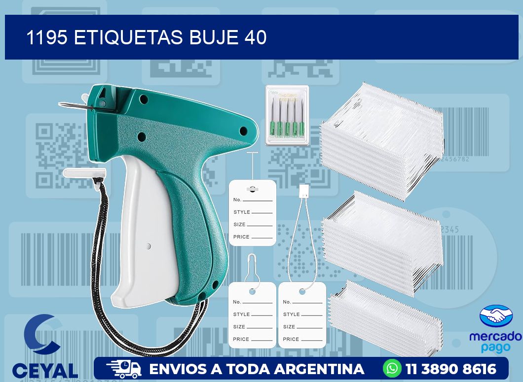 1195 ETIQUETAS BUJE 40
