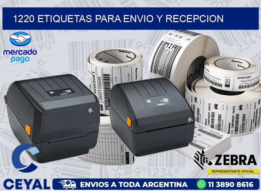 1220 ETIQUETAS PARA ENVIO Y RECEPCION