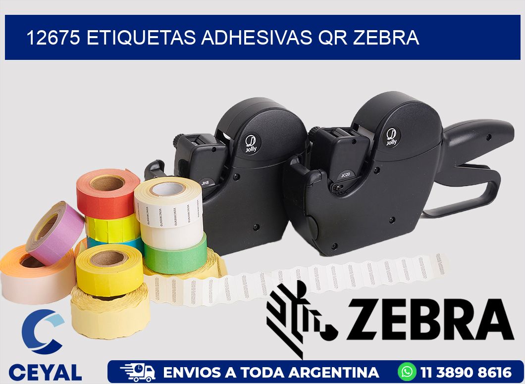 12675 ETIQUETAS ADHESIVAS QR ZEBRA