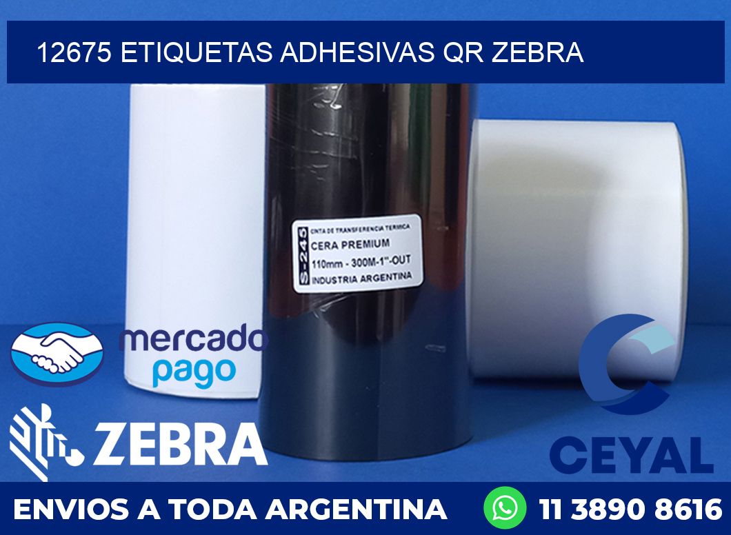 12675 ETIQUETAS ADHESIVAS QR ZEBRA