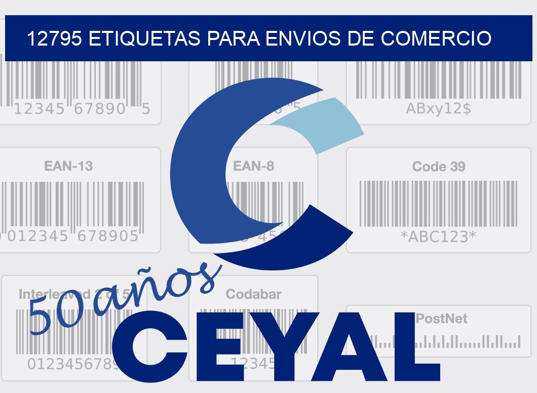 12795 ETIQUETAS PARA ENVIOS DE COMERCIO