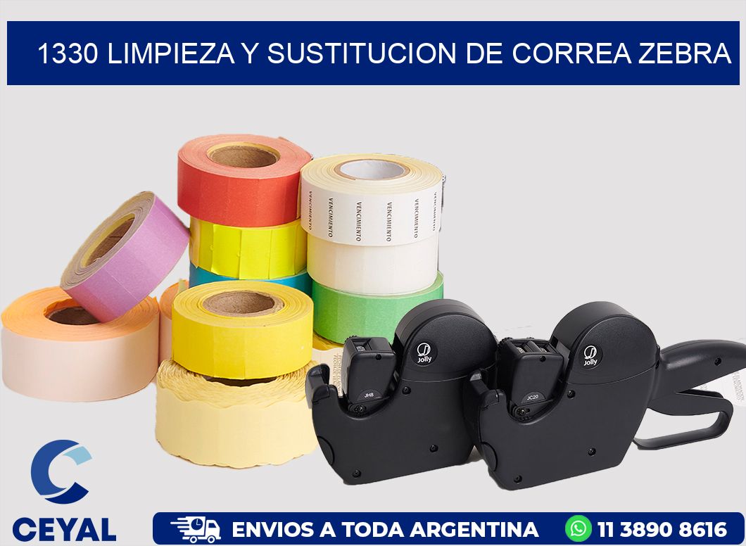 1330 LIMPIEZA Y SUSTITUCION DE CORREA ZEBRA