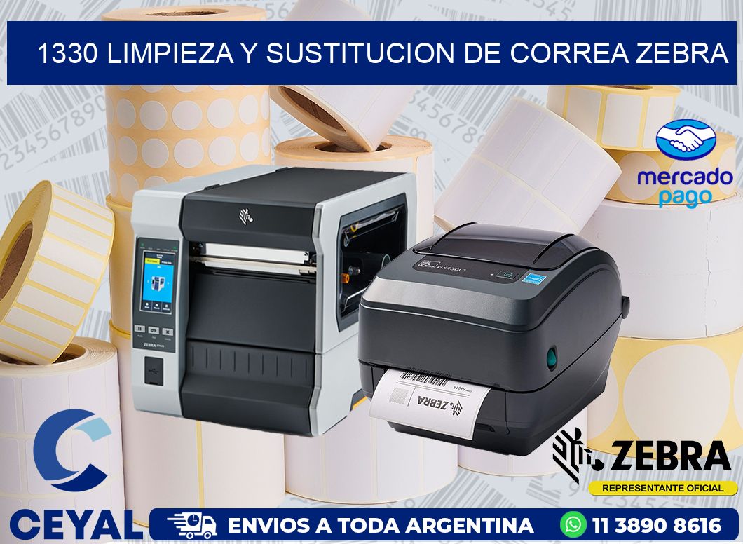 1330 LIMPIEZA Y SUSTITUCION DE CORREA ZEBRA