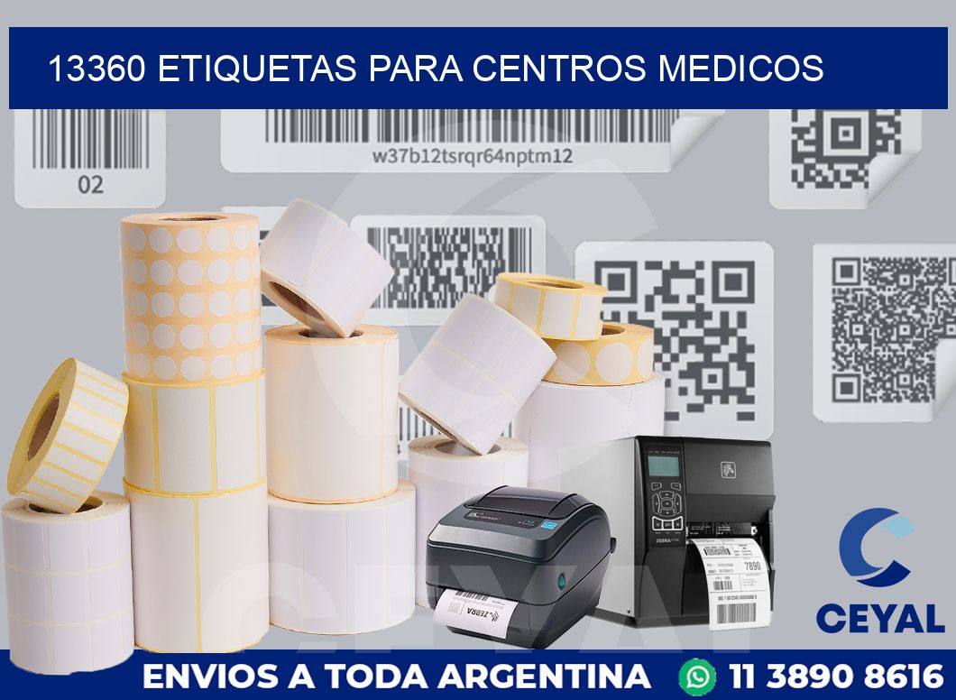 13360 ETIQUETAS PARA CENTROS MEDICOS