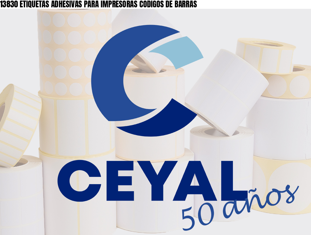 13830 ETIQUETAS ADHESIVAS PARA IMPRESORAS CODIGOS DE BARRAS