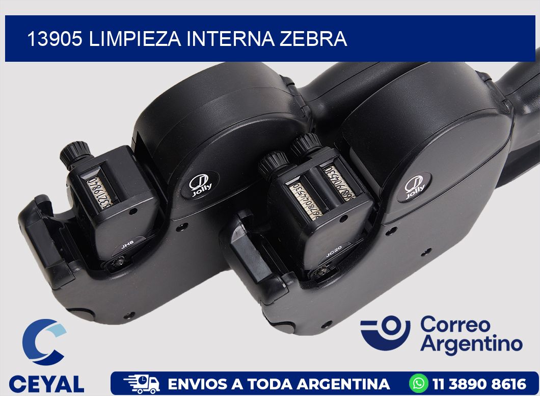 13905 LIMPIEZA INTERNA ZEBRA