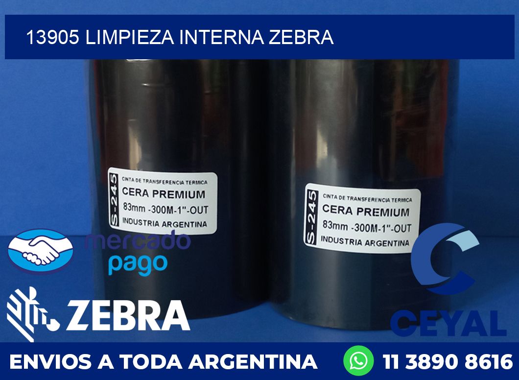 13905 LIMPIEZA INTERNA ZEBRA