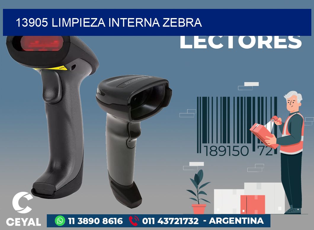 13905 LIMPIEZA INTERNA ZEBRA