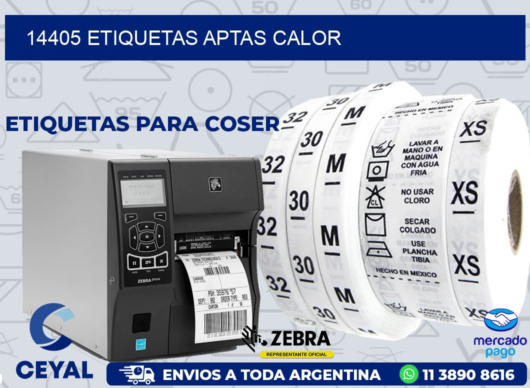 14405 ETIQUETAS APTAS CALOR