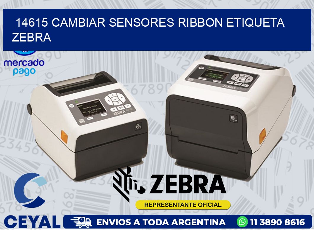 14615 CAMBIAR SENSORES RIBBON ETIQUETA ZEBRA
