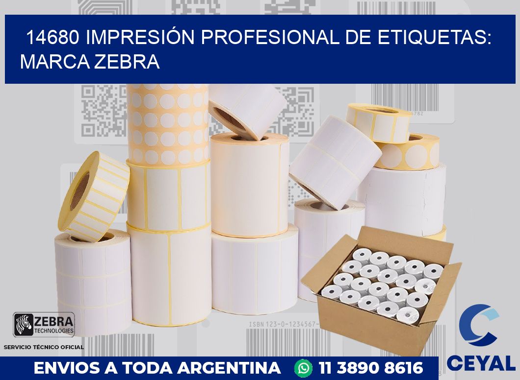 14680 IMPRESIÓN PROFESIONAL DE ETIQUETAS: MARCA ZEBRA