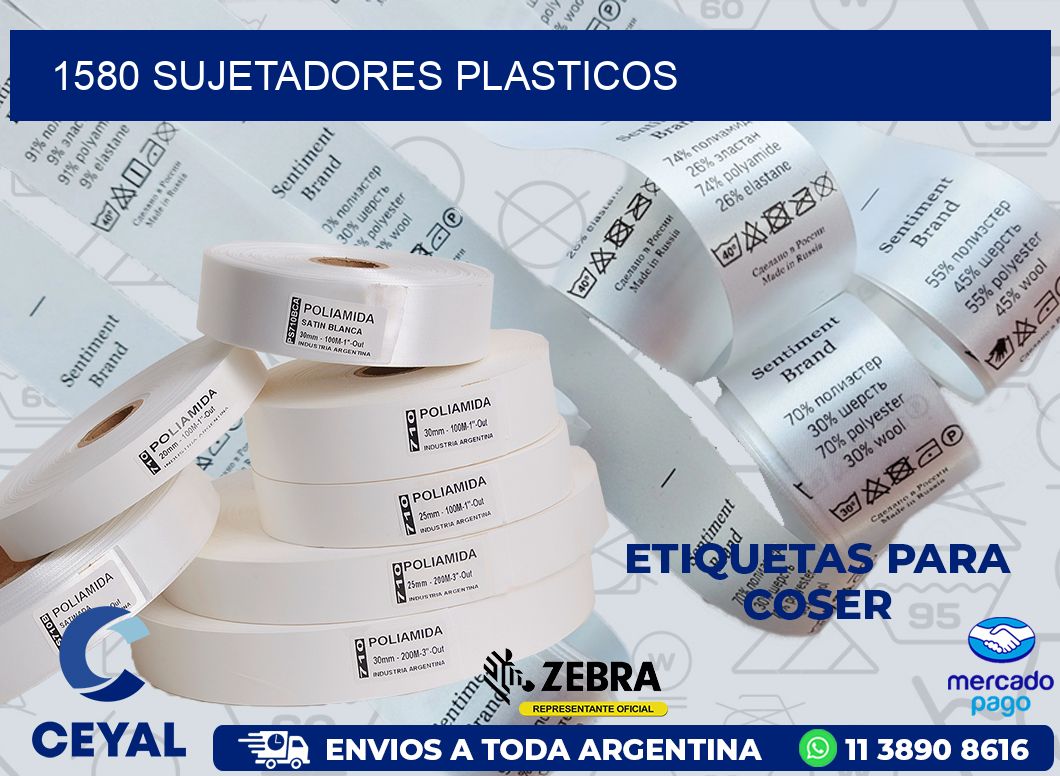 1580 SUJETADORES PLASTICOS