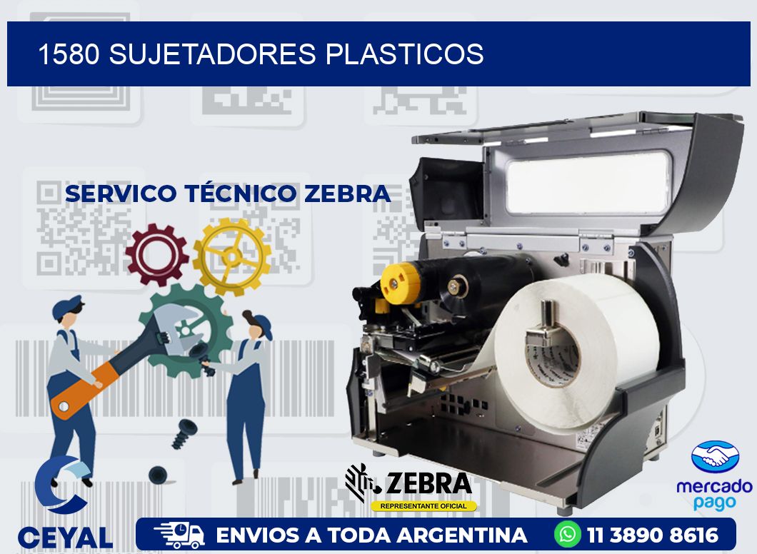 1580 SUJETADORES PLASTICOS