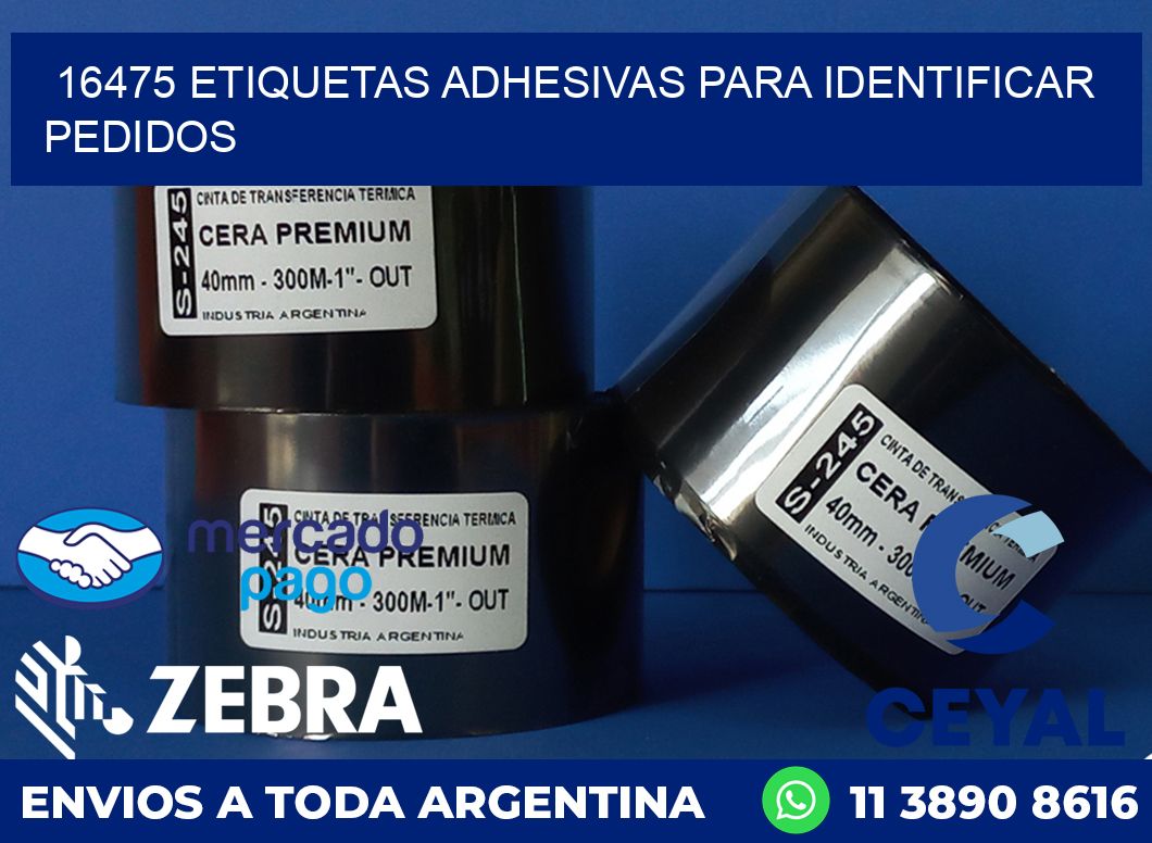 16475 ETIQUETAS ADHESIVAS PARA IDENTIFICAR PEDIDOS