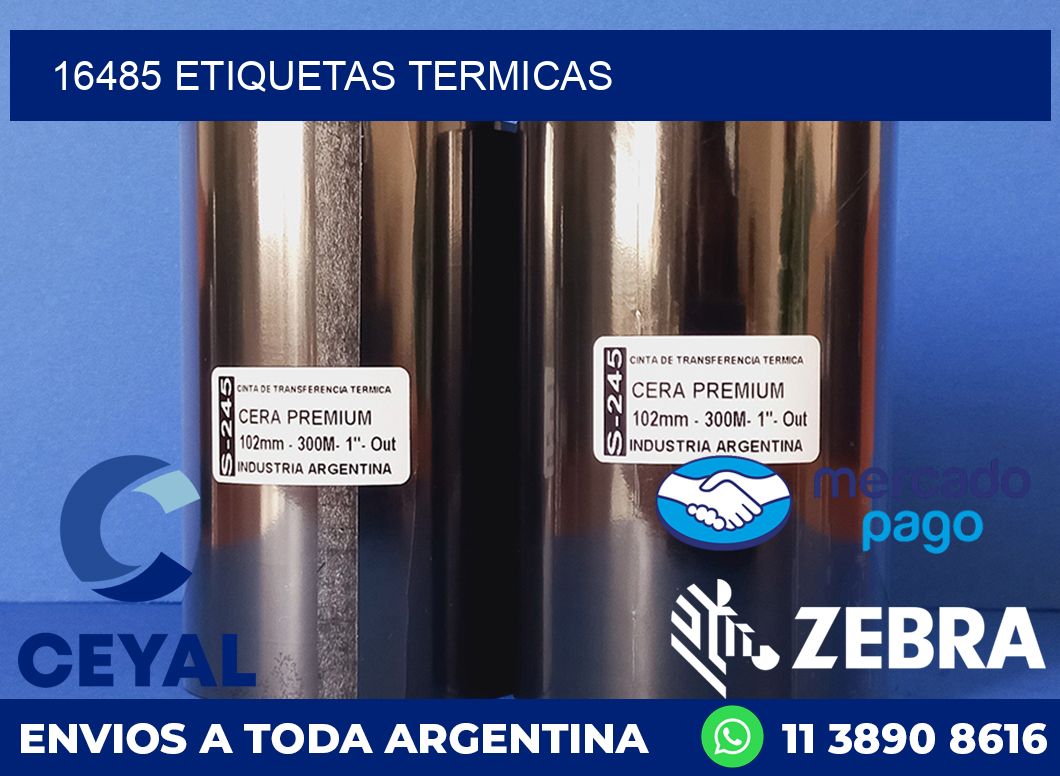 16485 ETIQUETAS TERMICAS
