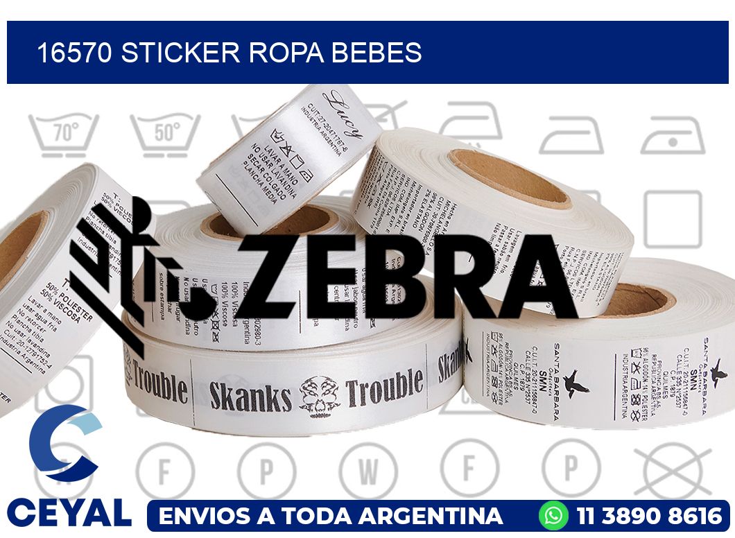 16570 STICKER ROPA BEBES