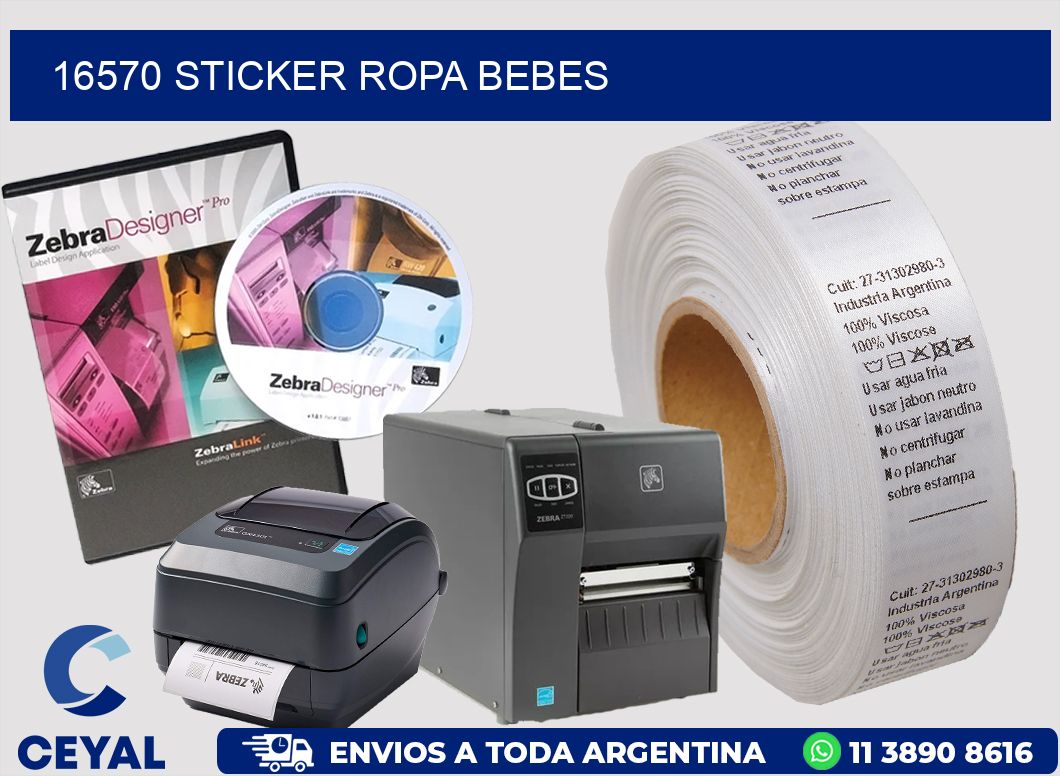 16570 STICKER ROPA BEBES