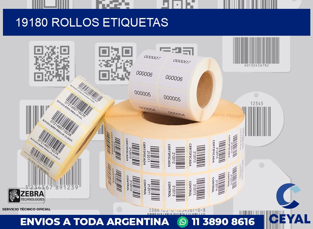 19180 ROLLOS ETIQUETAS