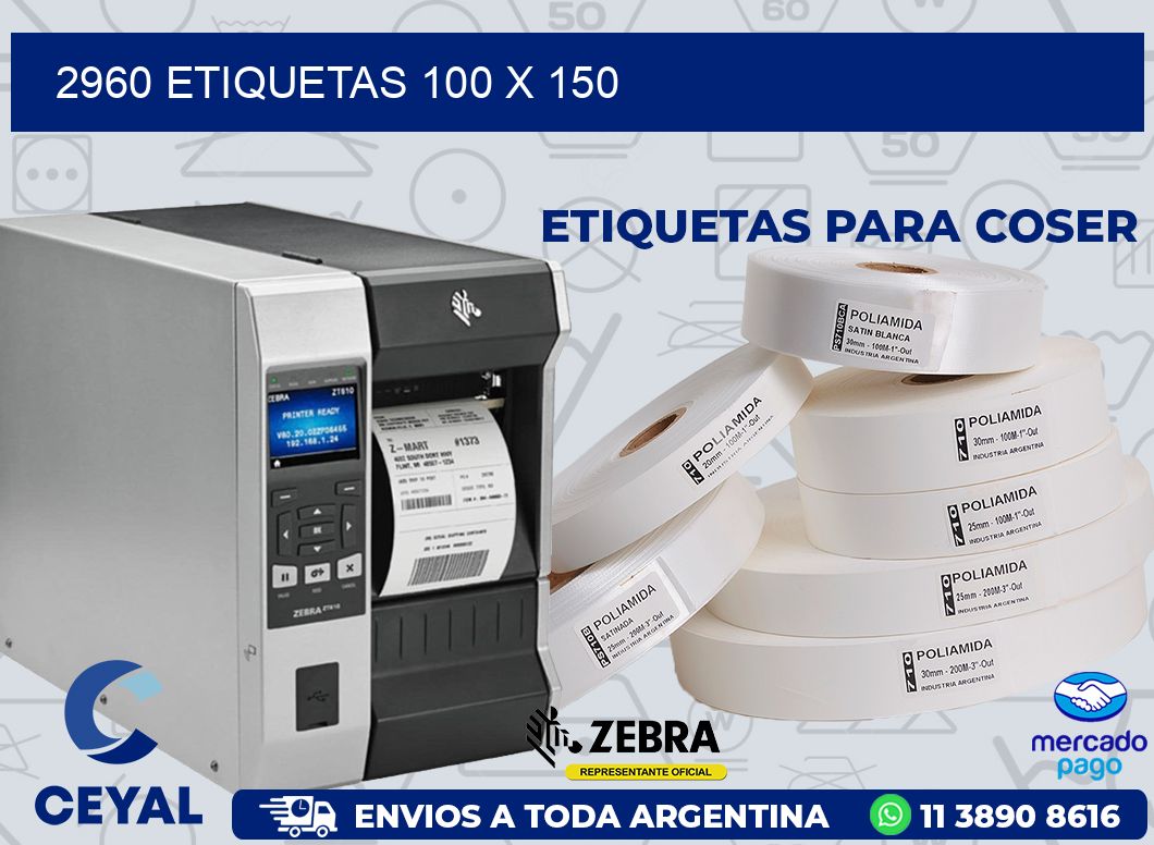 2960 ETIQUETAS 100 X 150
