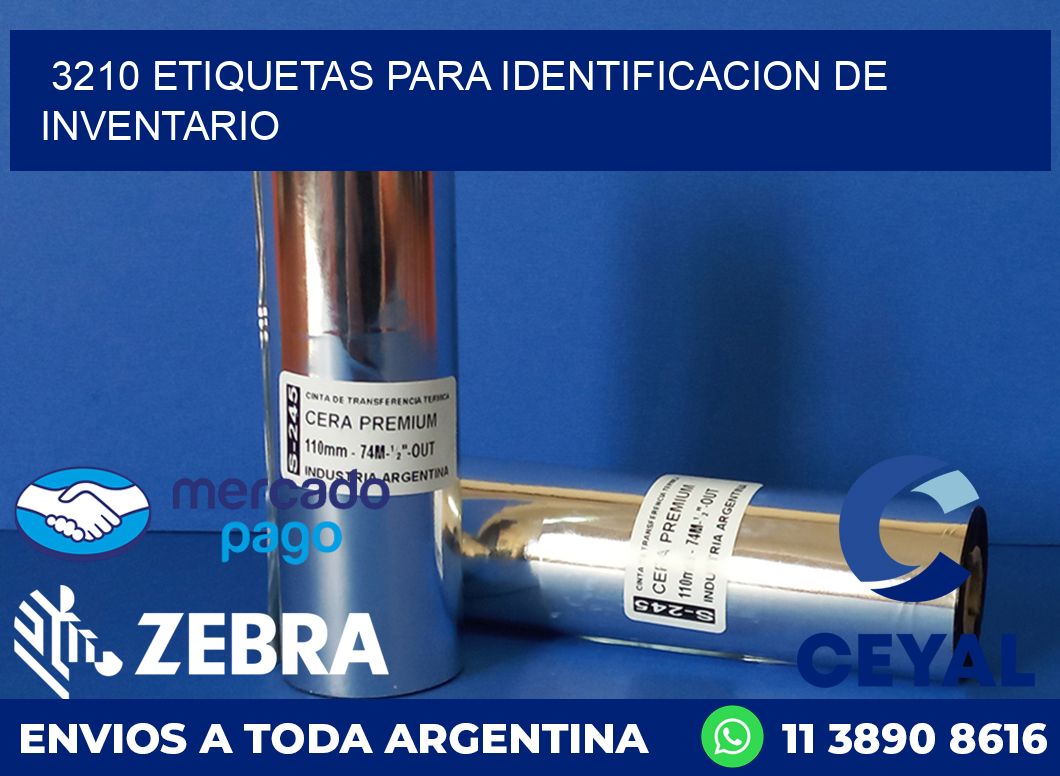 3210 ETIQUETAS PARA IDENTIFICACION DE INVENTARIO
