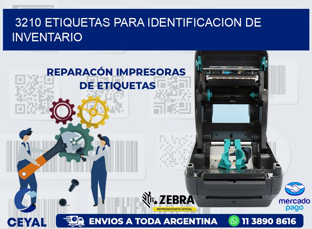 3210 ETIQUETAS PARA IDENTIFICACION DE INVENTARIO