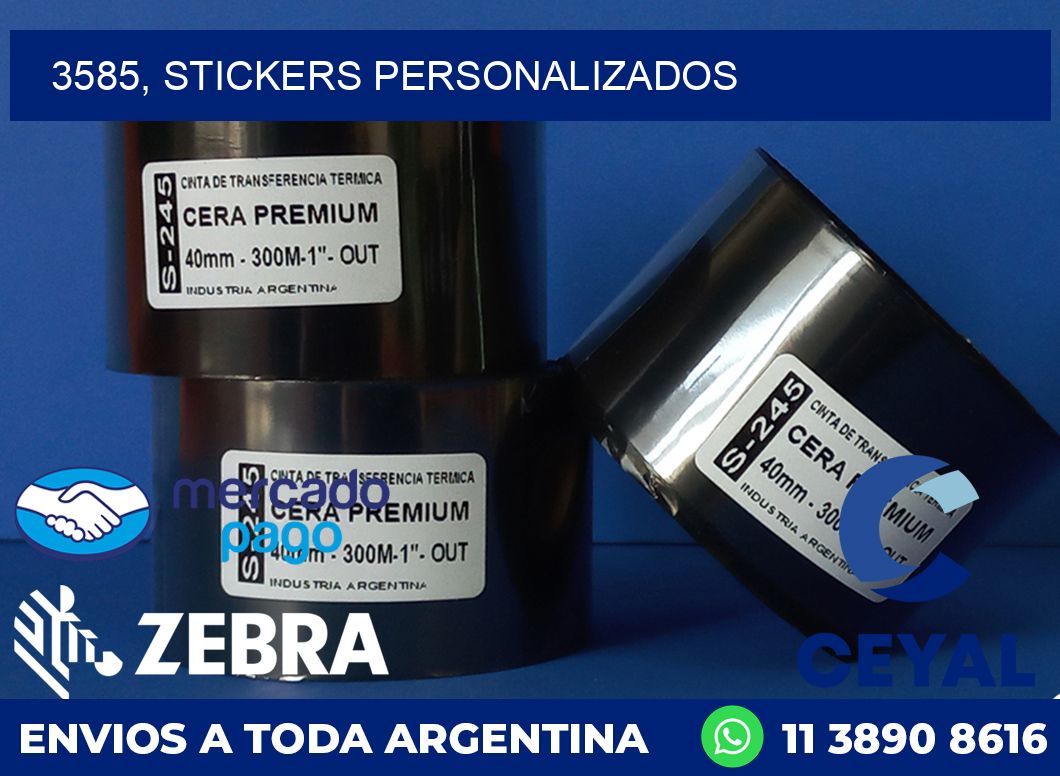 3585, stickers personalizados