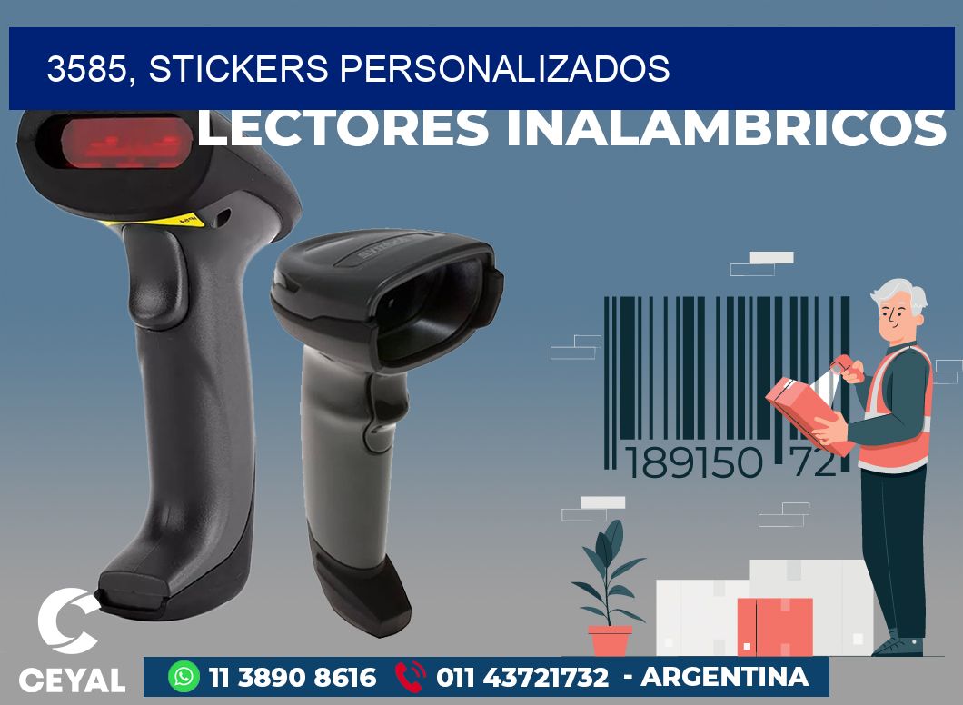 3585, stickers personalizados