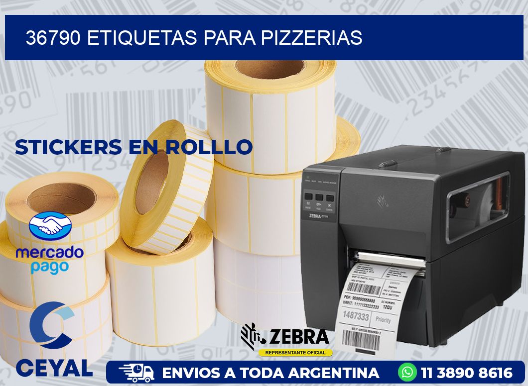 36790 ETIQUETAS PARA PIZZERIAS