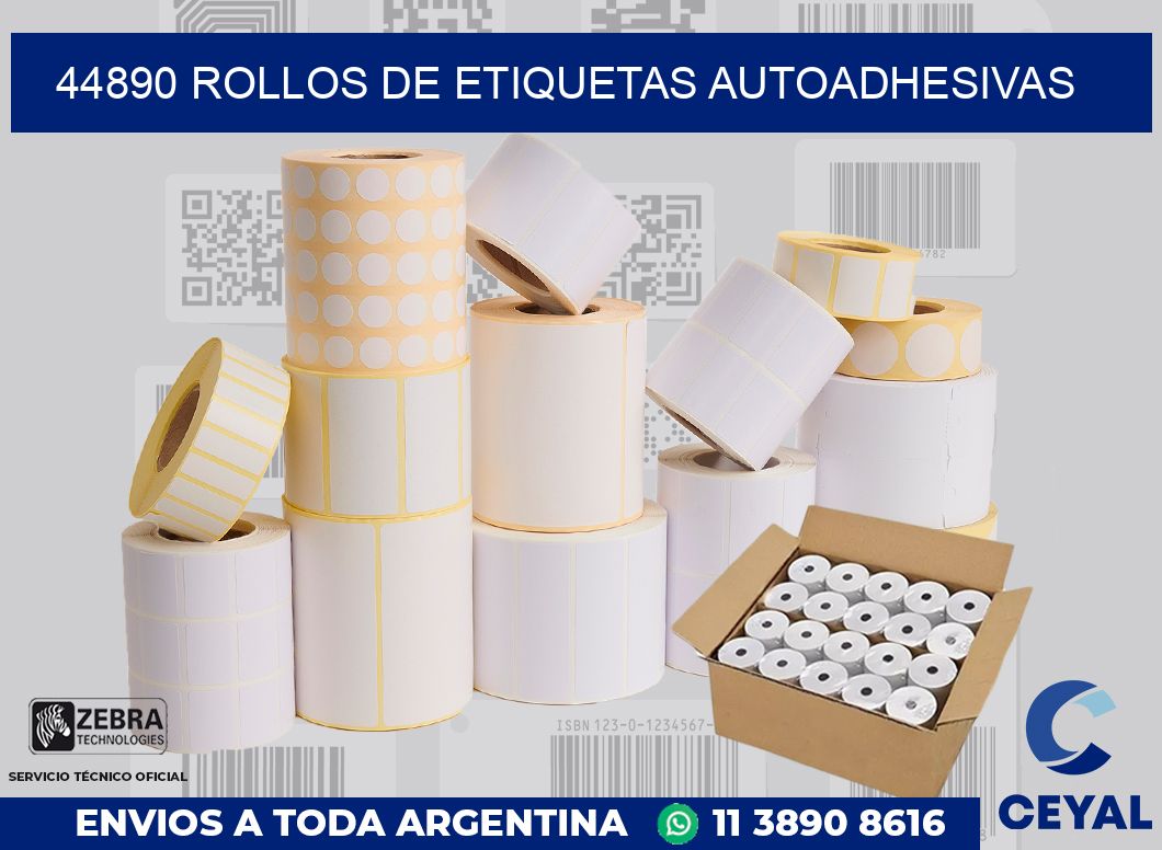 44890 ROLLOS DE ETIQUETAS AUTOADHESIVAS