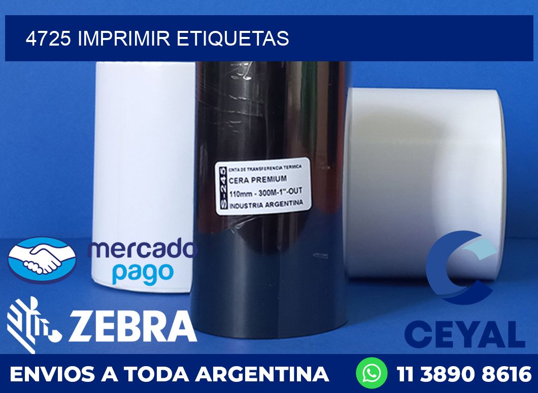 4725 IMPRIMIR ETIQUETAS