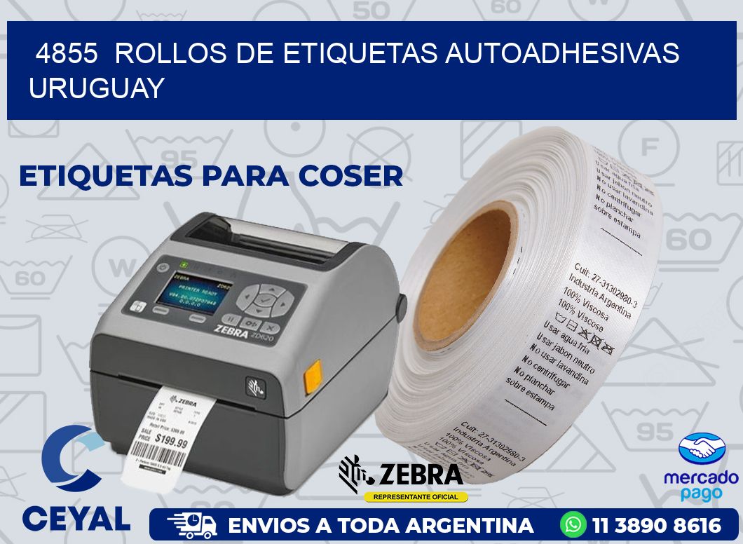 4855 ROLLOS DE ETIQUETAS AUTOADHESIVAS URUGUAY