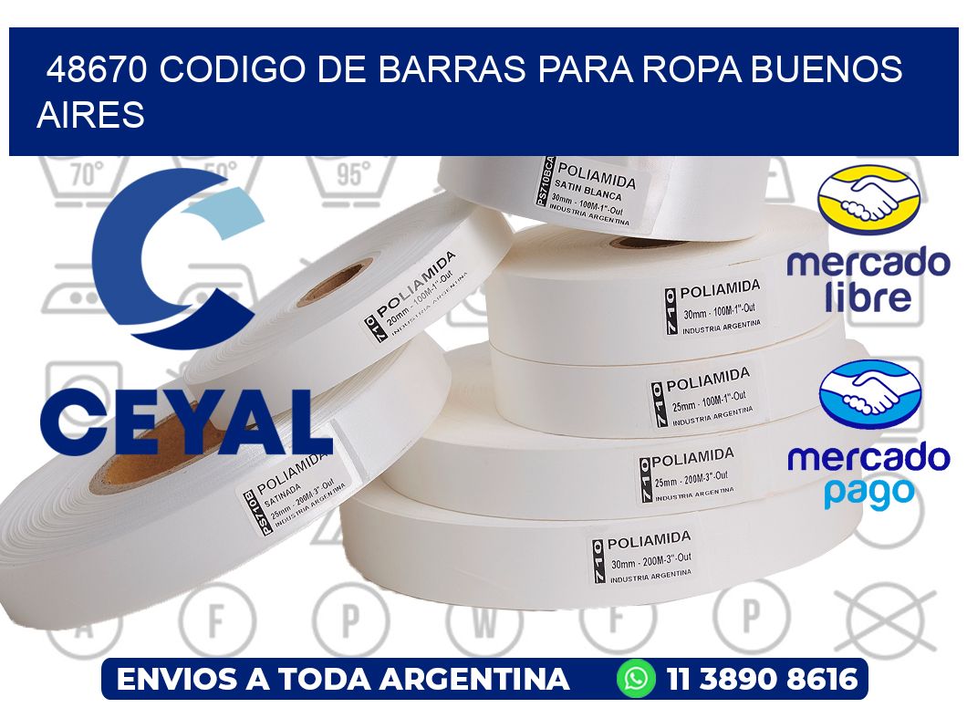 48670 CODIGO DE BARRAS PARA ROPA BUENOS AIRES