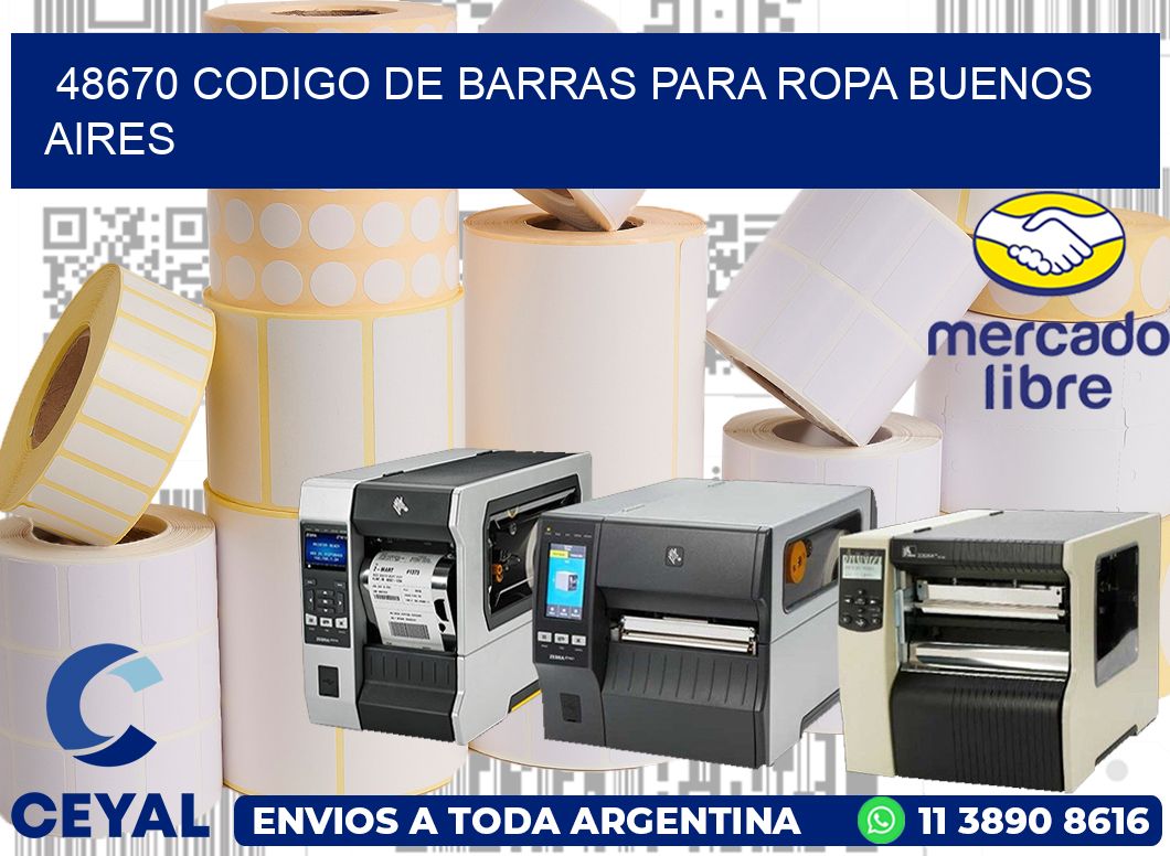 48670 CODIGO DE BARRAS PARA ROPA BUENOS AIRES