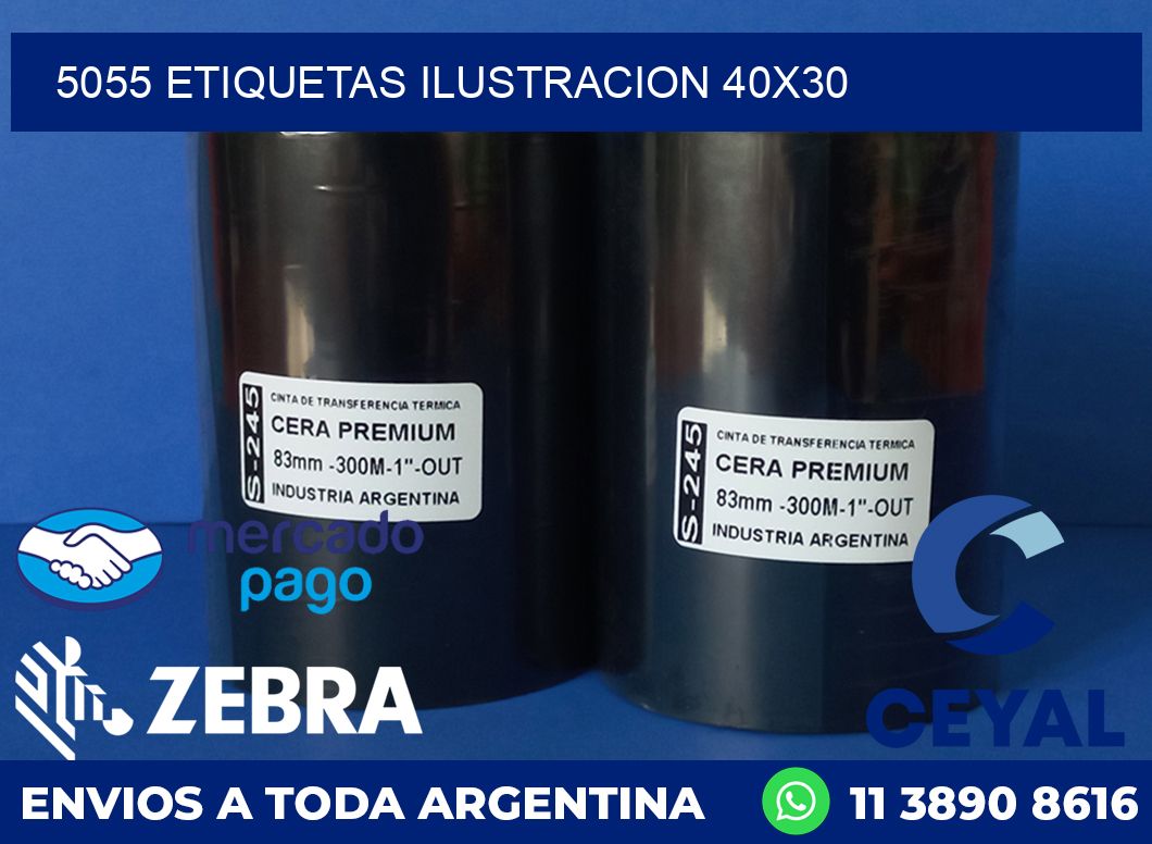 5055 ETIQUETAS ILUSTRACION 40X30