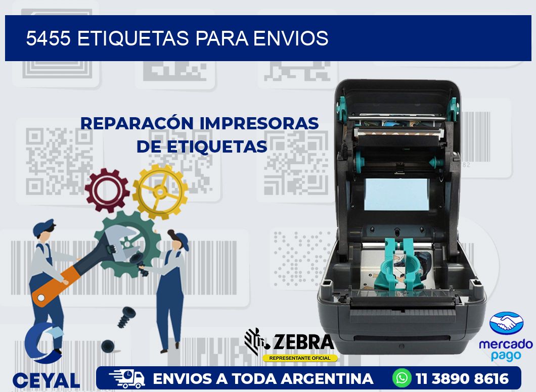 5455 ETIQUETAS PARA ENVIOS