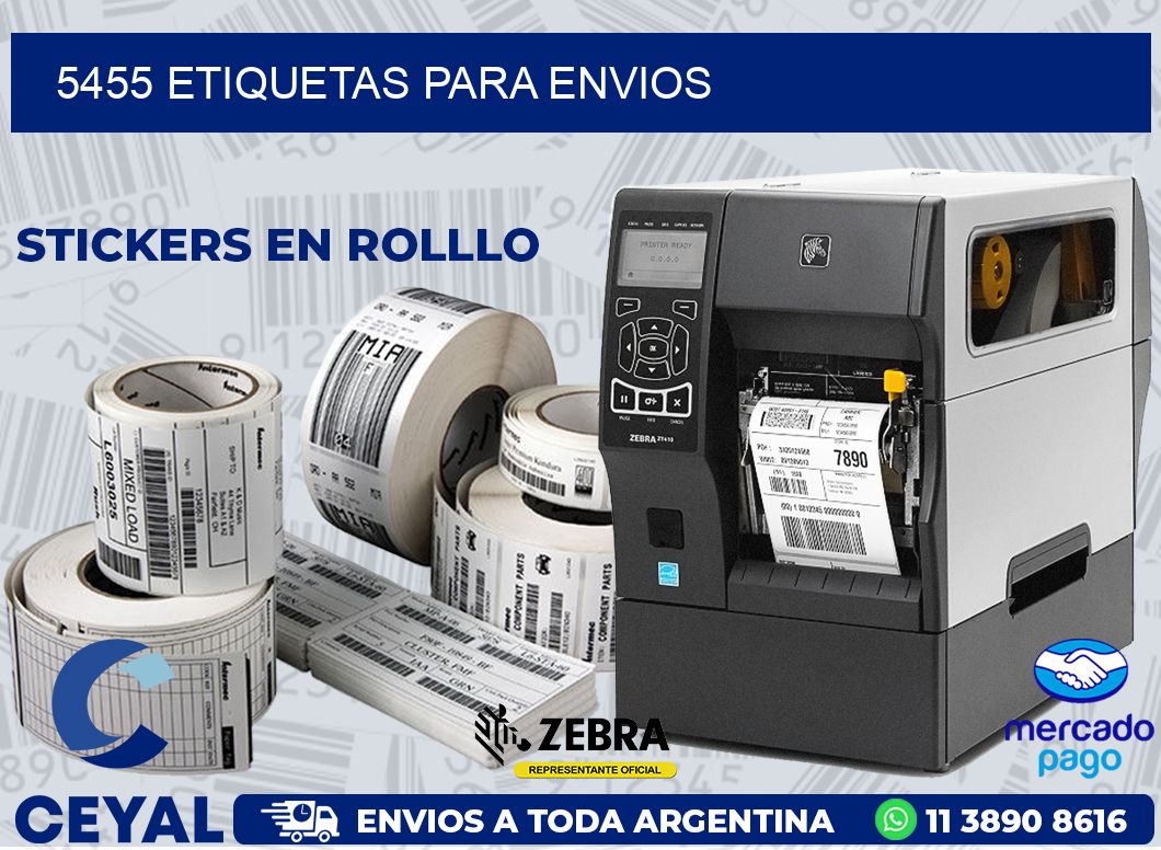 5455 ETIQUETAS PARA ENVIOS