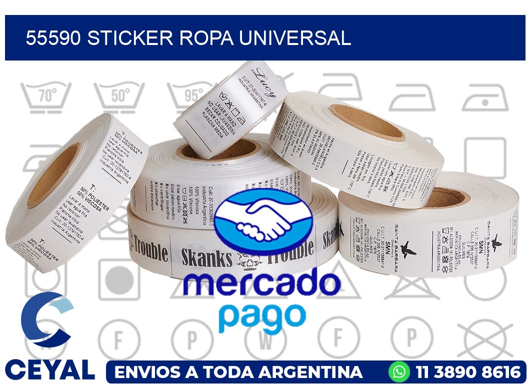 55590 STICKER ROPA UNIVERSAL