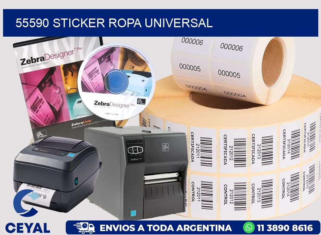 55590 STICKER ROPA UNIVERSAL