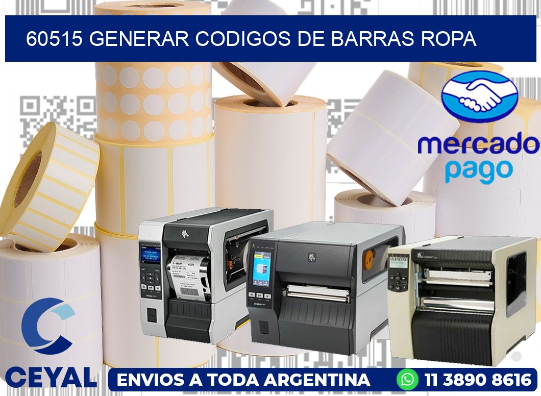 60515 GENERAR CODIGOS DE BARRAS ROPA
