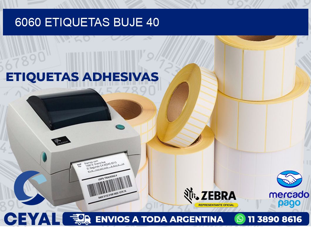 6060 ETIQUETAS BUJE 40
