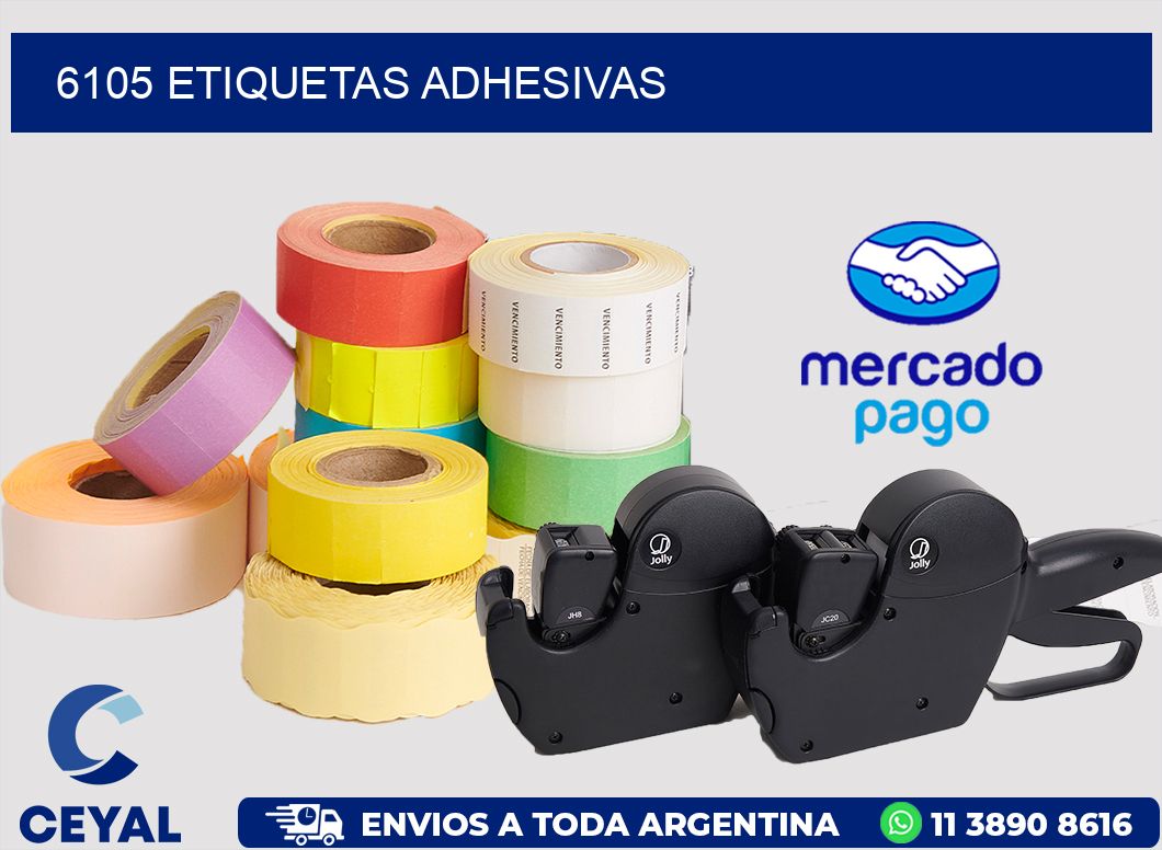 6105 ETIQUETAS ADHESIVAS