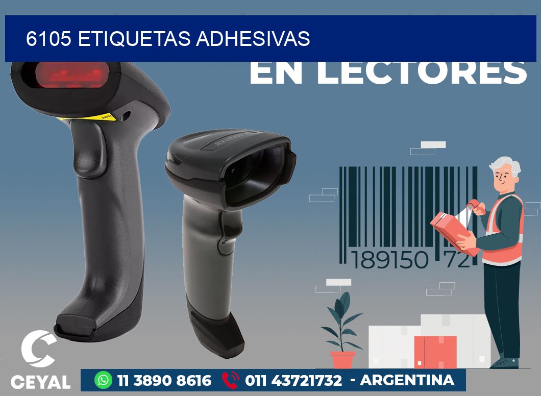 6105 ETIQUETAS ADHESIVAS