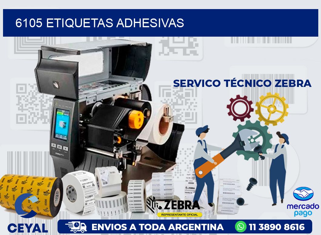 6105 ETIQUETAS ADHESIVAS