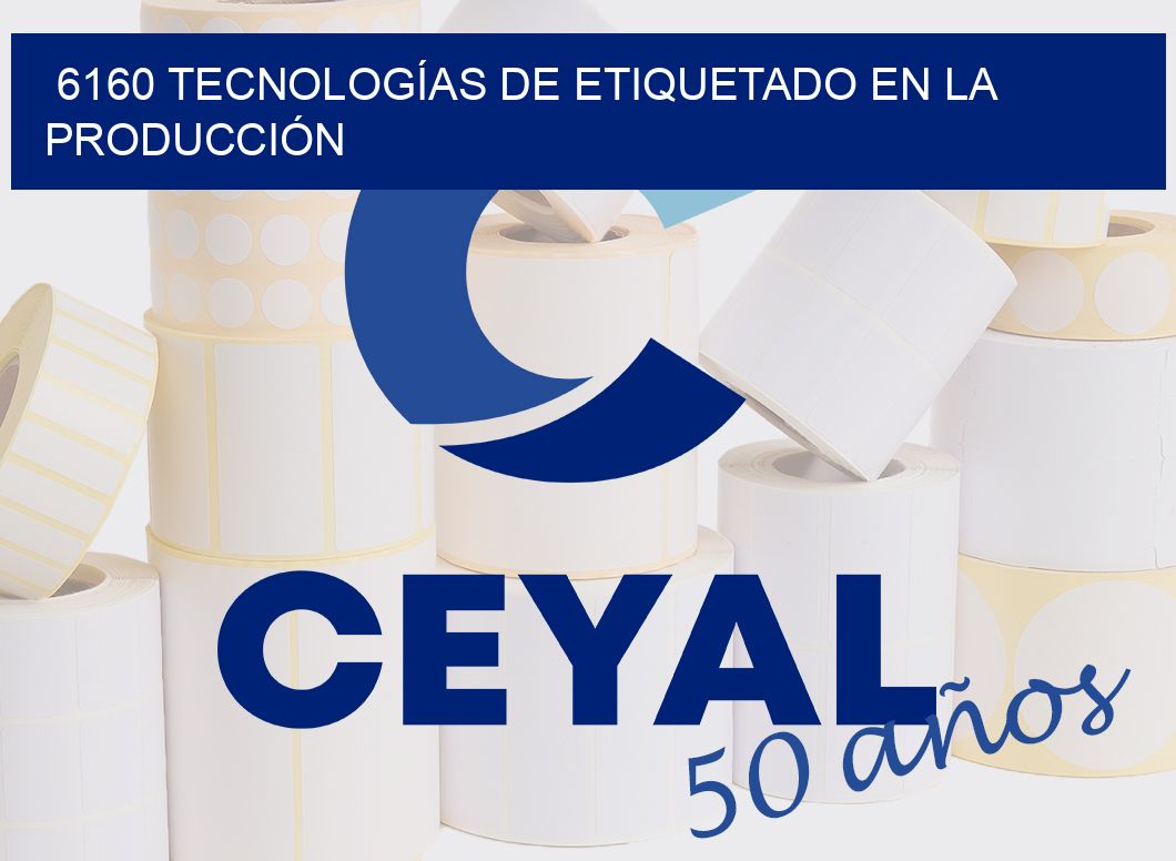 6160 TECNOLOGÍAS DE ETIQUETADO EN LA PRODUCCIÓN
