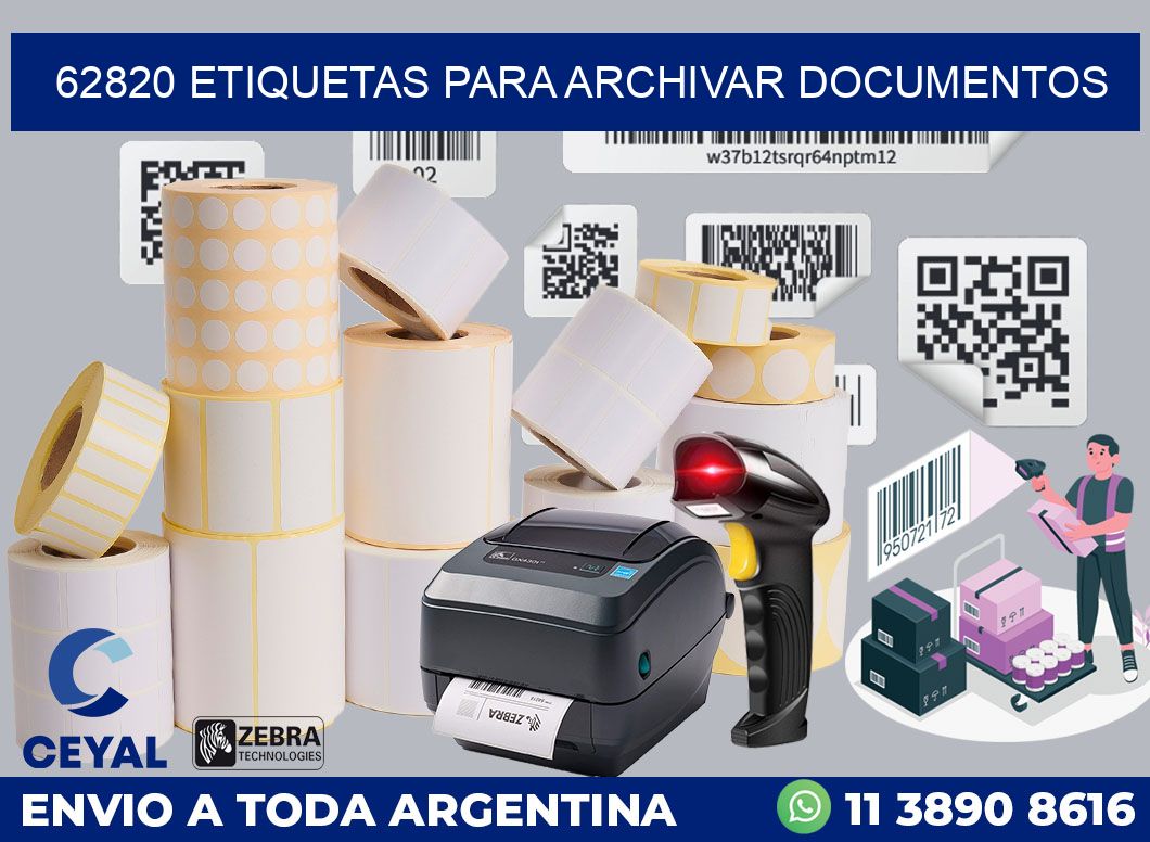 62820 ETIQUETAS PARA ARCHIVAR DOCUMENTOS