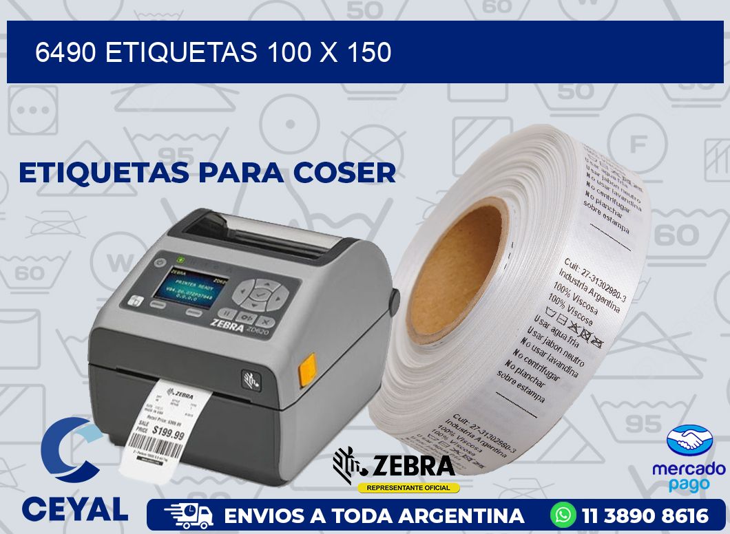 6490 ETIQUETAS 100 X 150