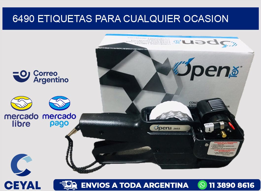 6490 ETIQUETAS PARA CUALQUIER OCASION