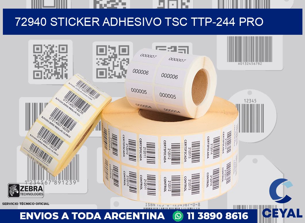 72940 STICKER ADHESIVO TSC TTP-244 PRO